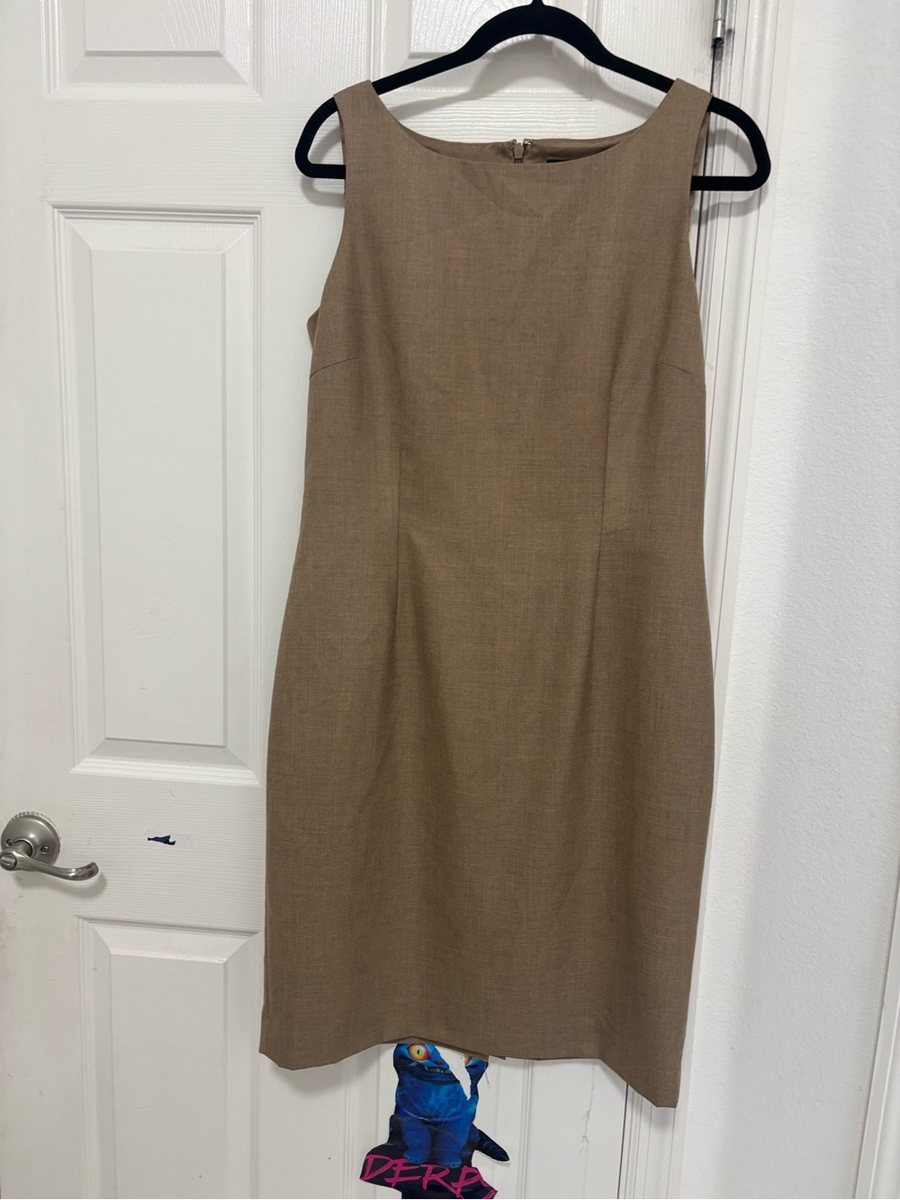 Anne Klein Essentials Beige Midi Dress Size 10